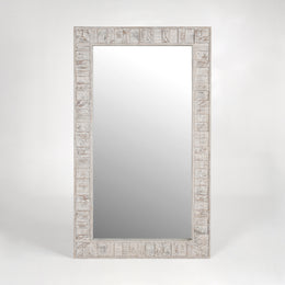 Astrid 90" Floor Mirror - White