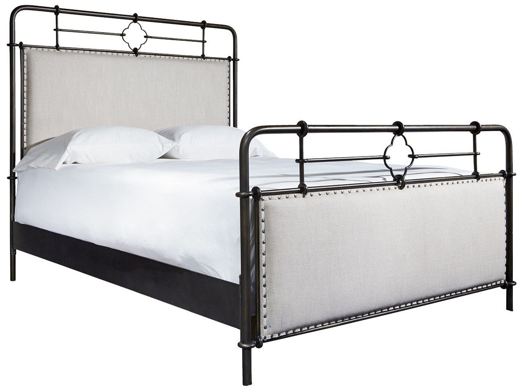 Upholstered Metal King Bed