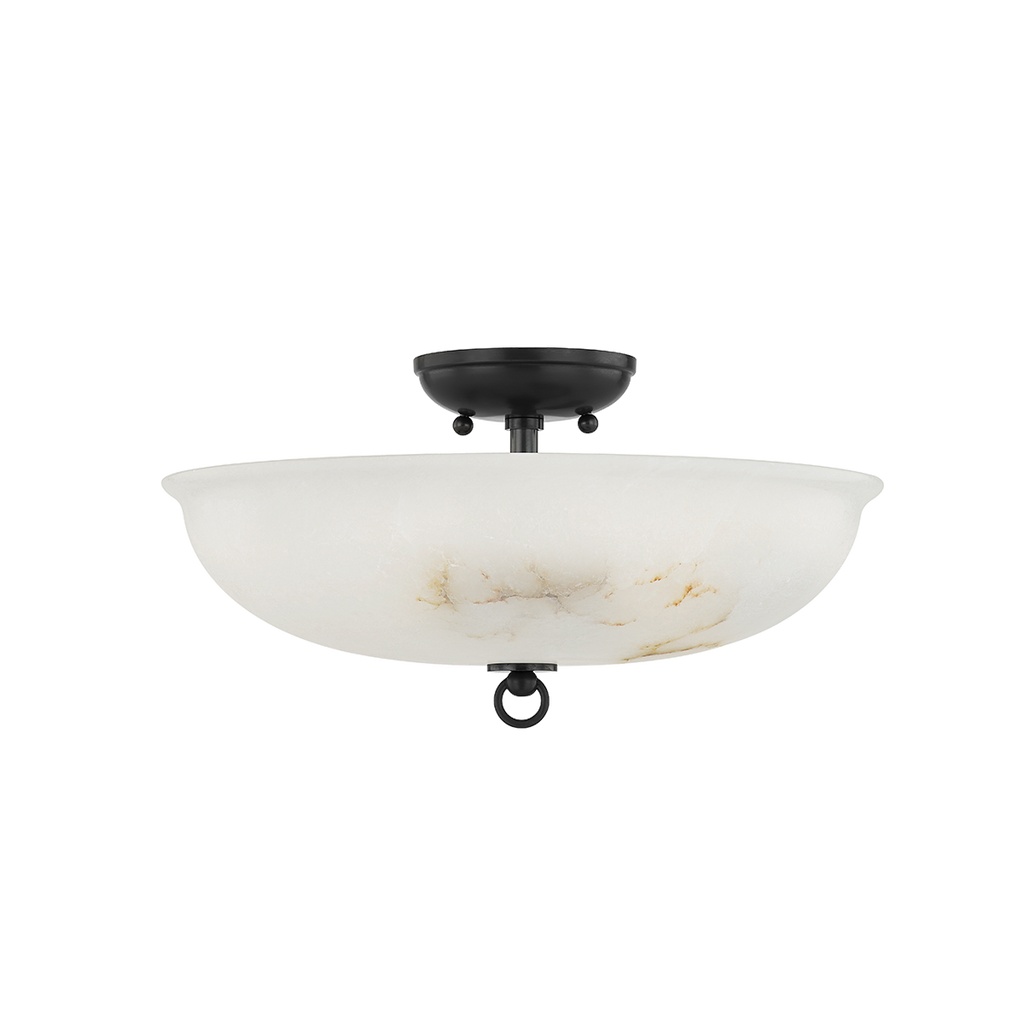 Somerset 3 Light Semi Flush - Distressed Bronze