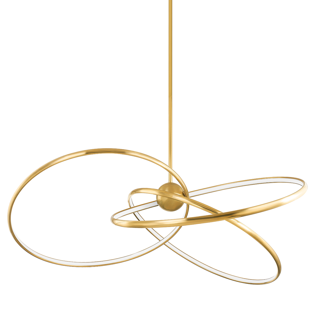 Alula 3 Light Chandelier - Vintage Brass 12.25"