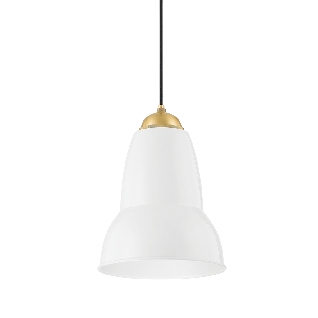 Jamila 1 Light Pendant - Aged Brass