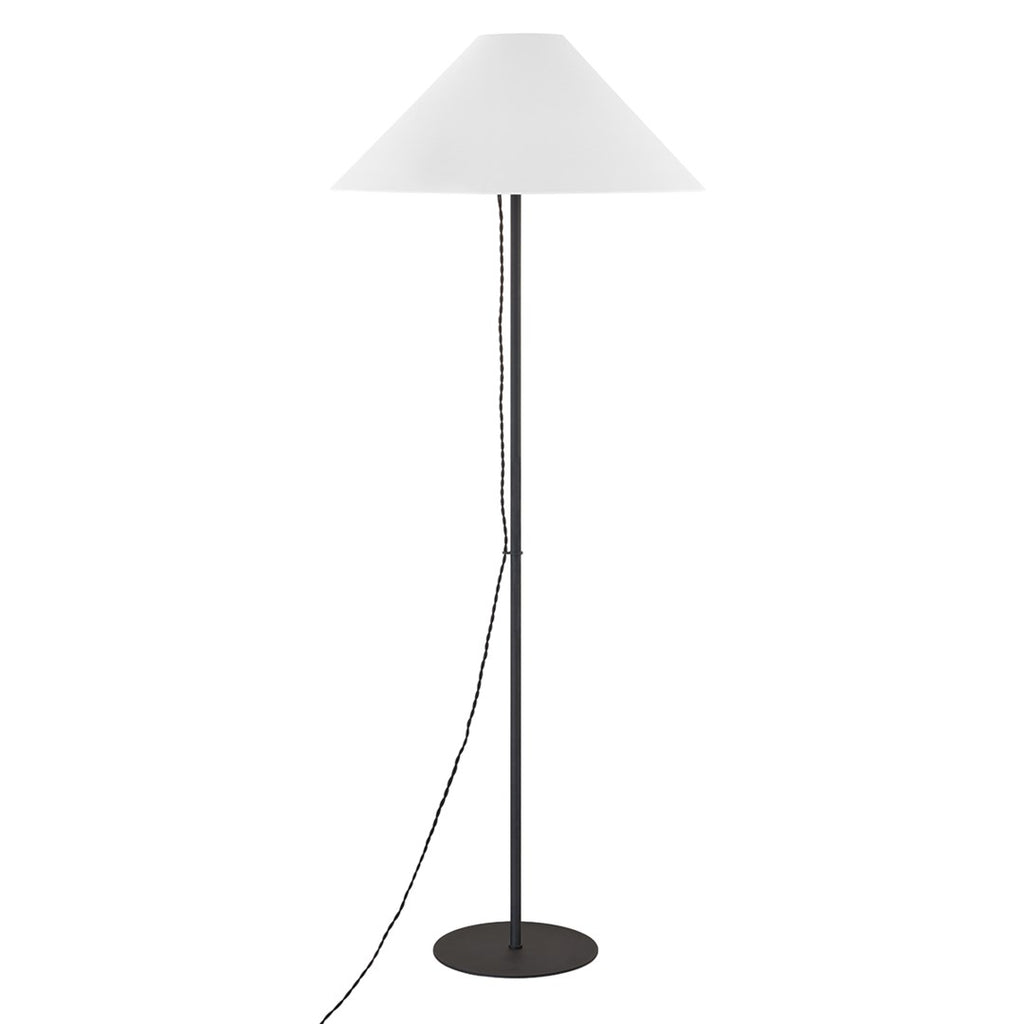 Pilar 1 Light Floor Lamp - Textured Black