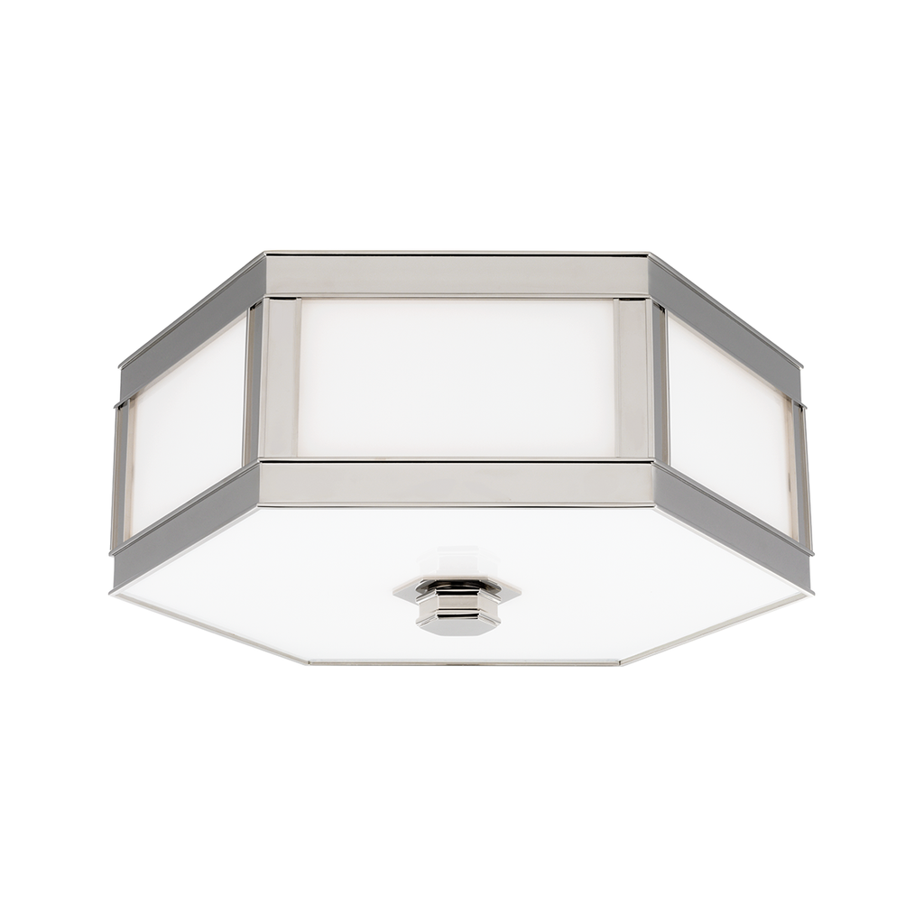 Nassau Flush Mount 10" - Polished Nickel