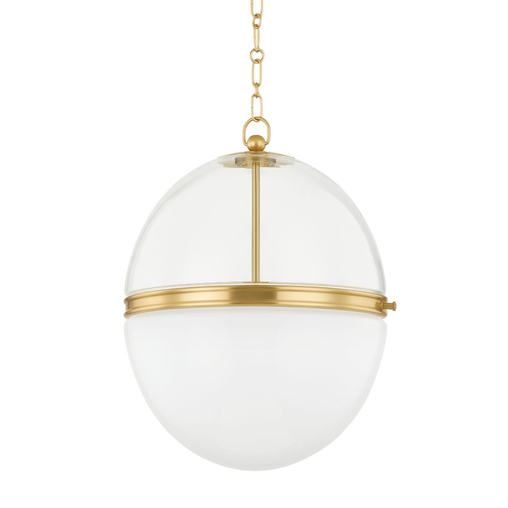 Donnell 1 Light Pendant - Aged Brass 21.25"