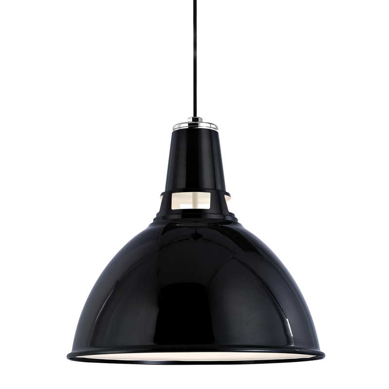 Lydney Pendant 18" - Black Polished Nickel