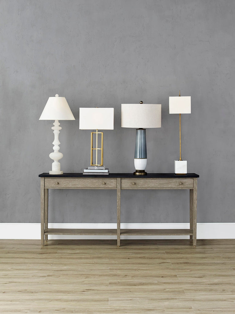 Thompson White Console Lamp