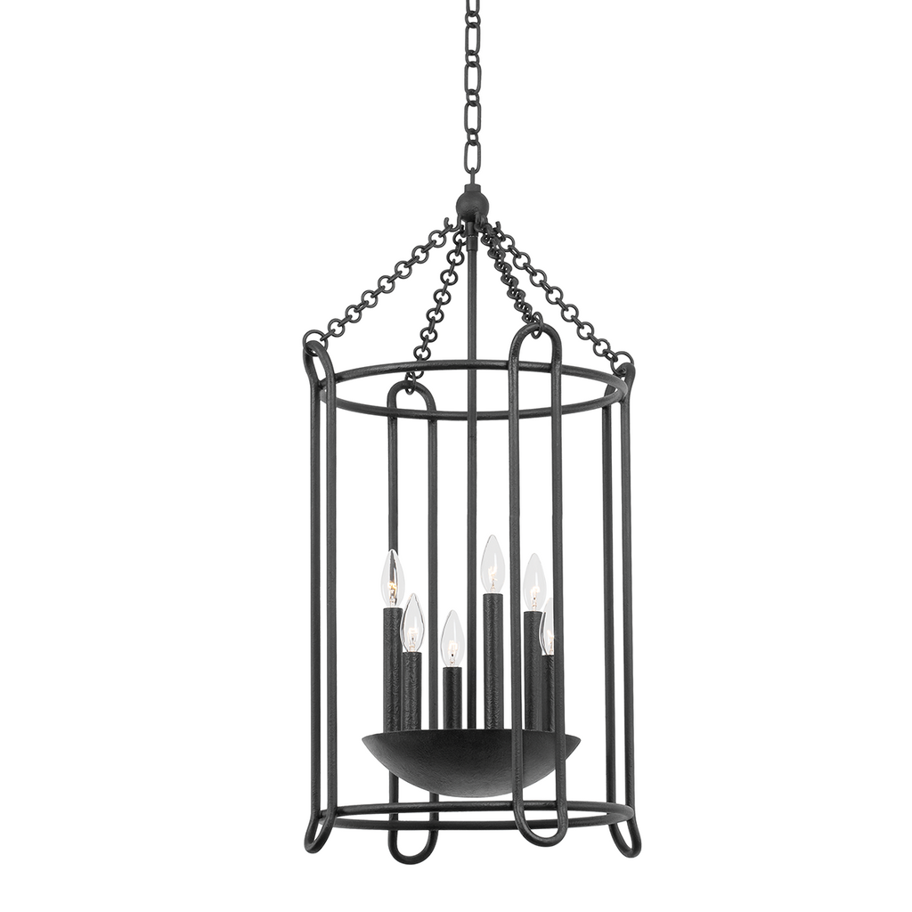 Lassen 6 Light Lantern - Black Iron