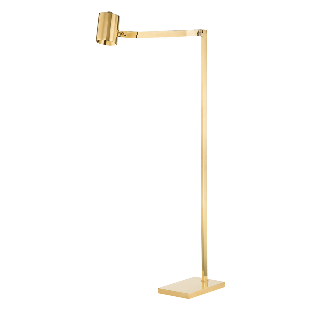 Highgrove 1 Light Floor Lamp - Aged Brass