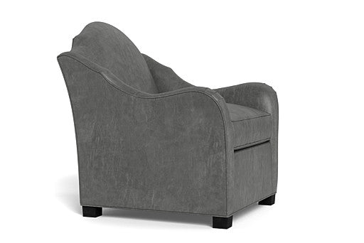 Pierre Chair - Solid Leather - Grey