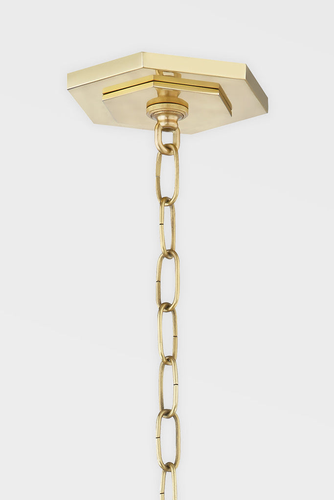 Flatbush 4 Light Lantern - Aged Brass