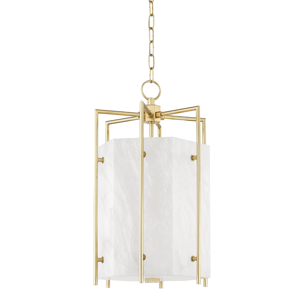 Flatbush 4 Light Lantern - Aged Brass