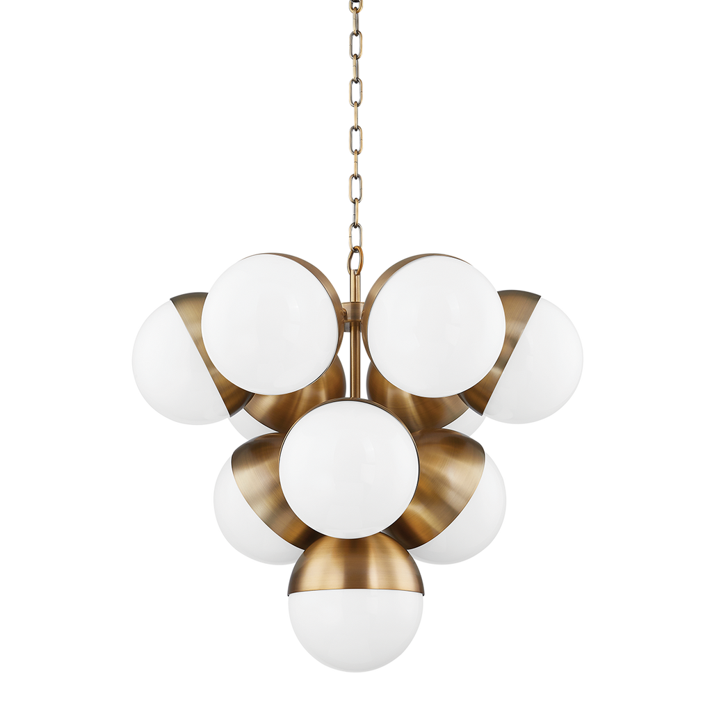 Cupertino 7 Light Chandelier - Patina Brass