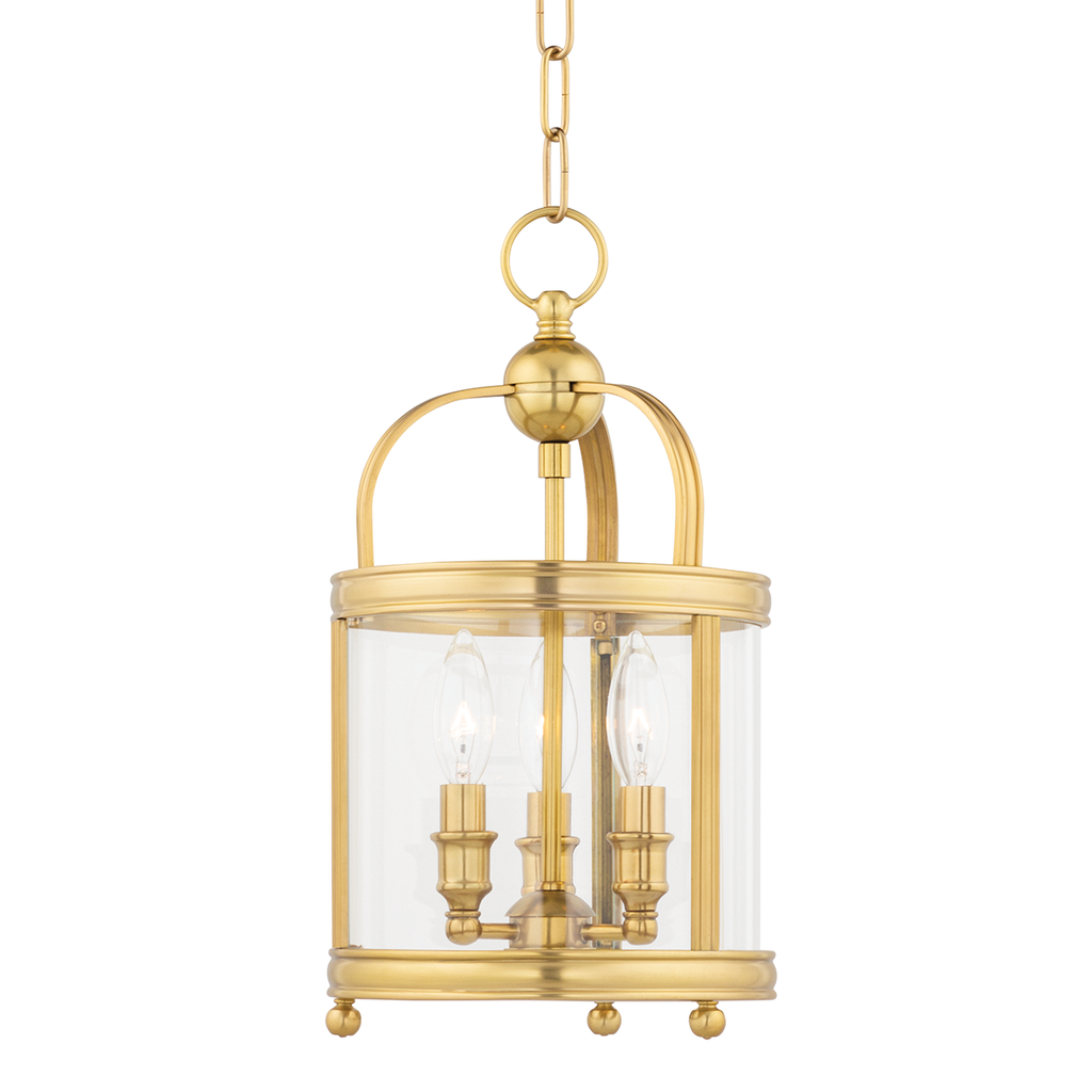 Larchmont Pendant 15" - Aged Brass