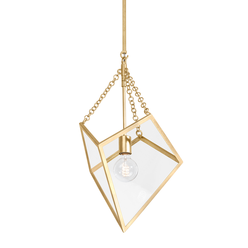 Brookfield 1 Light Lantern - Vintage Gold Leaf