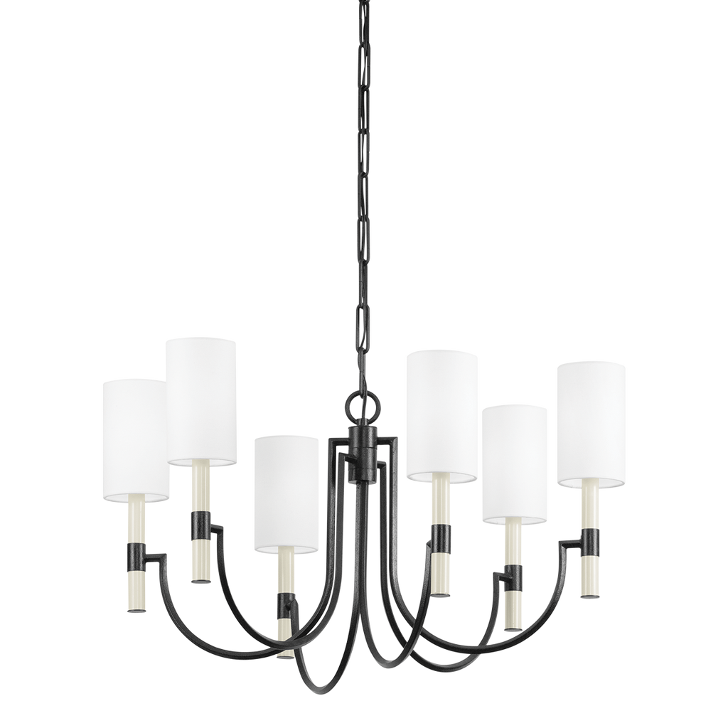 Gustine 6 Light Chandelier - Forged Iron