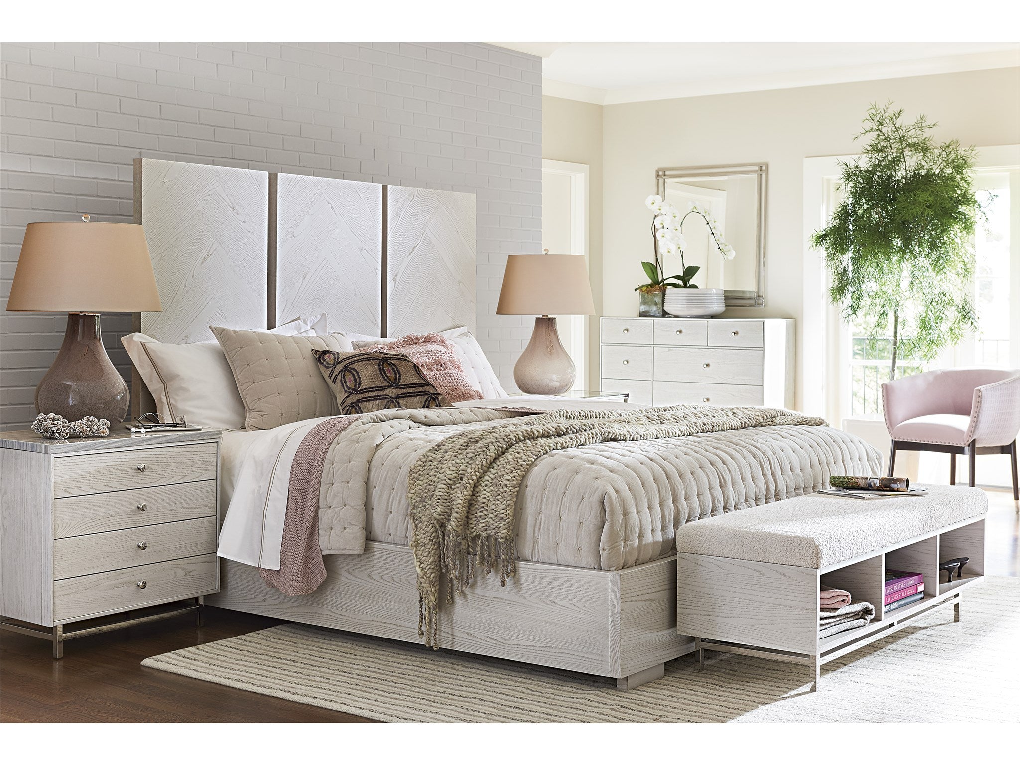 Stone Top Nightstand