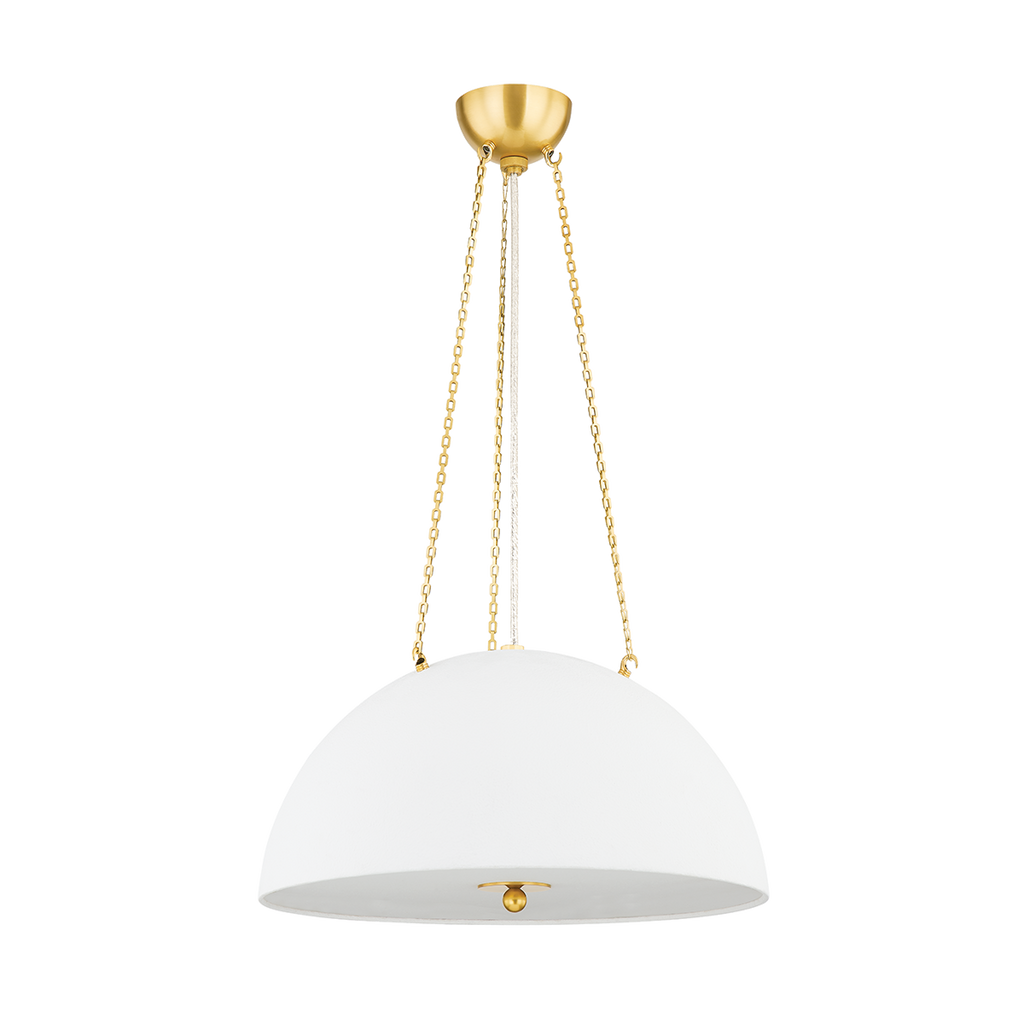 Chiswick 3 Light Pendant - Aged Brass