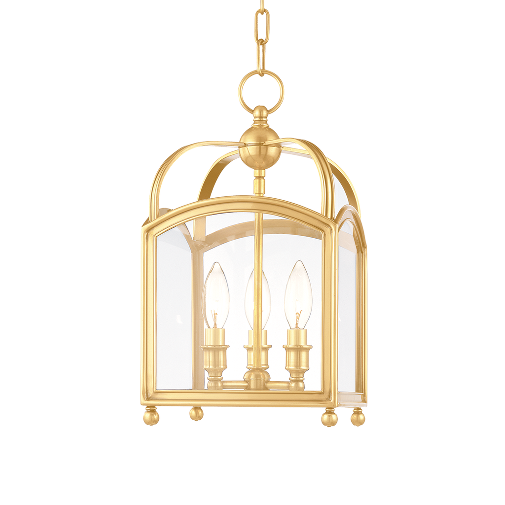 Millbrook Pendant 15" - Aged Brass