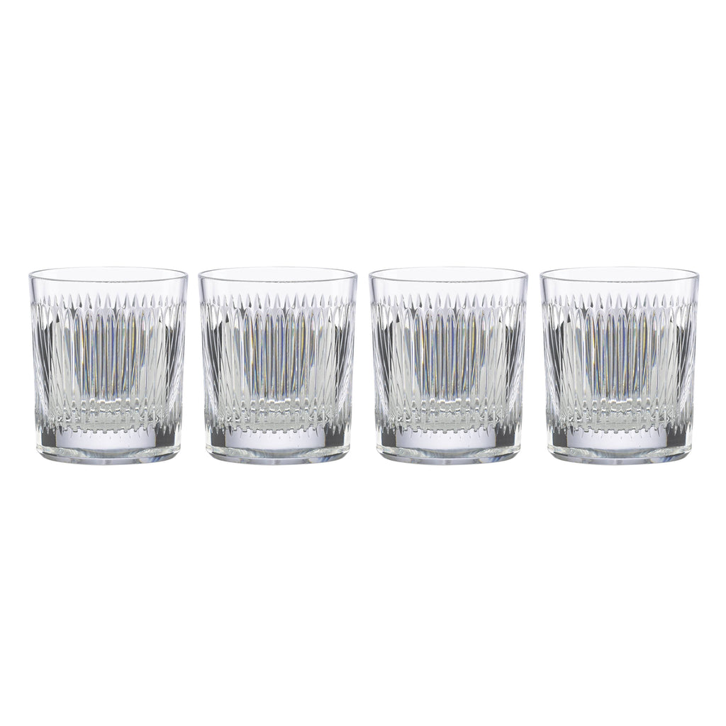 New Vintage Hanson Double Old Fashioned Glass Set of 4