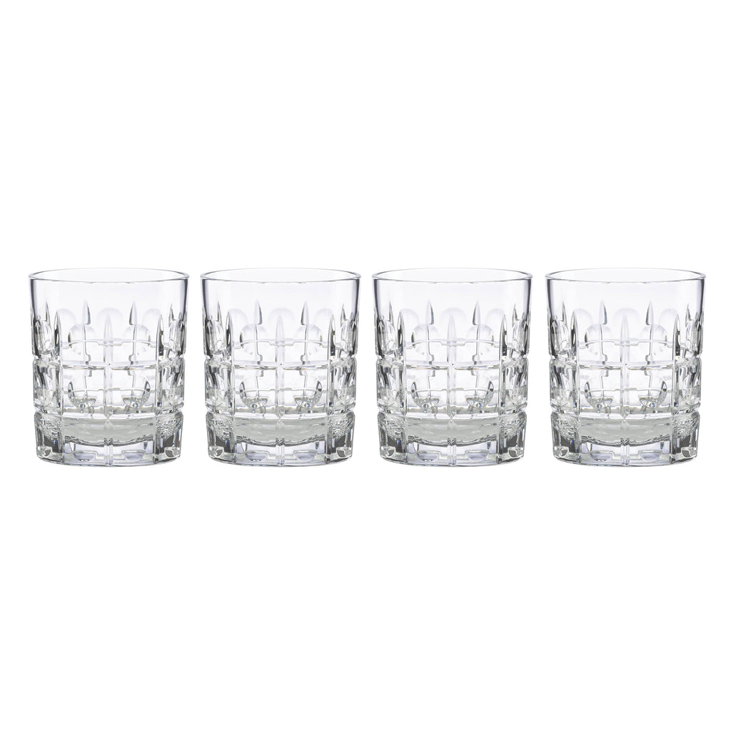New Vintage Odeon Double Old Fashioned Glass Set of 4