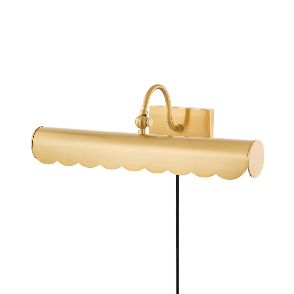 Fifi 2 Light Portable Shelf Light - Aged Brass