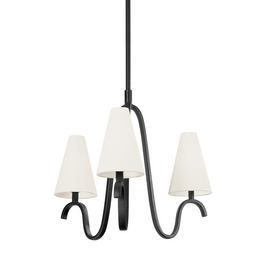 Melor 3 Light Chandelier - Forged Iron