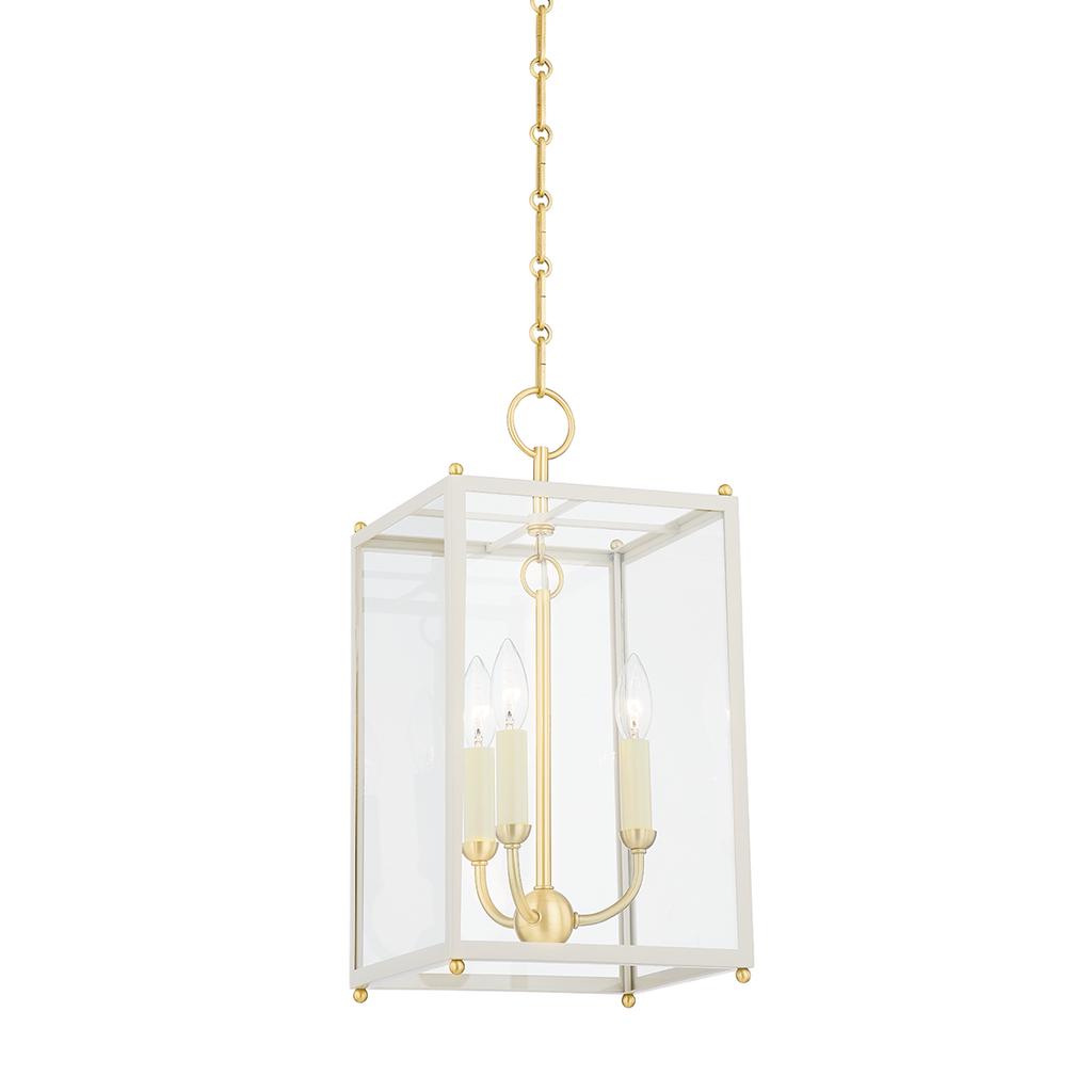 Chaselton 3 Light Lantern - Off White