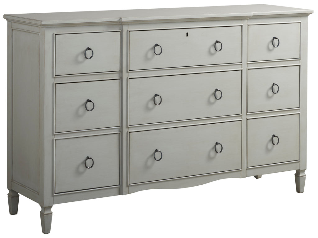 Summer Hill - French Gray Nine Drawer Dresser