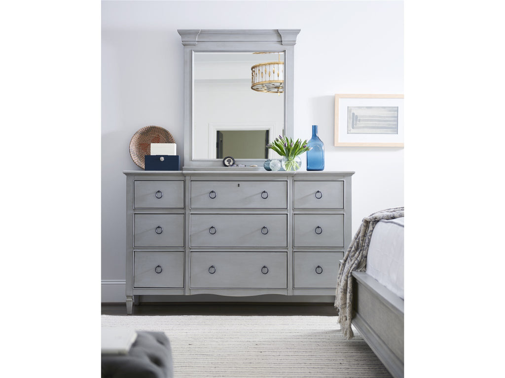 Summer Hill - French Gray Nine Drawer Dresser