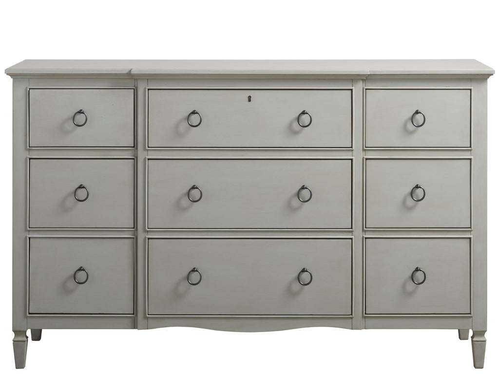 Summer Hill - French Gray Nine Drawer Dresser