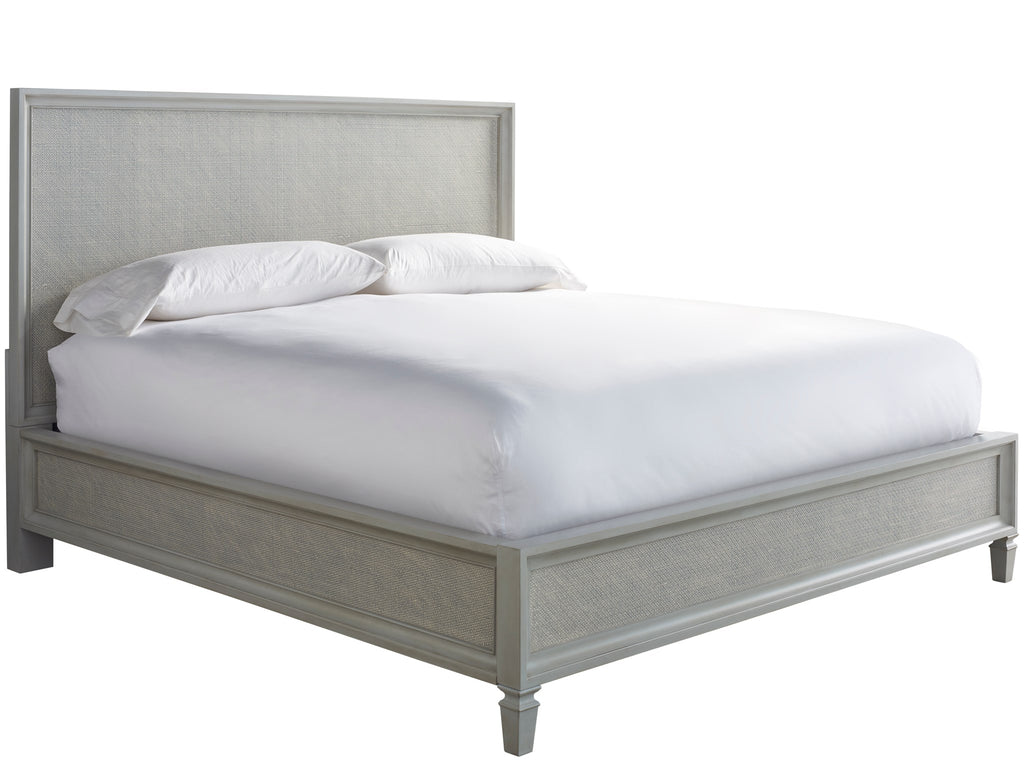 Summer Hill - French Gray Woven Accent King Bed