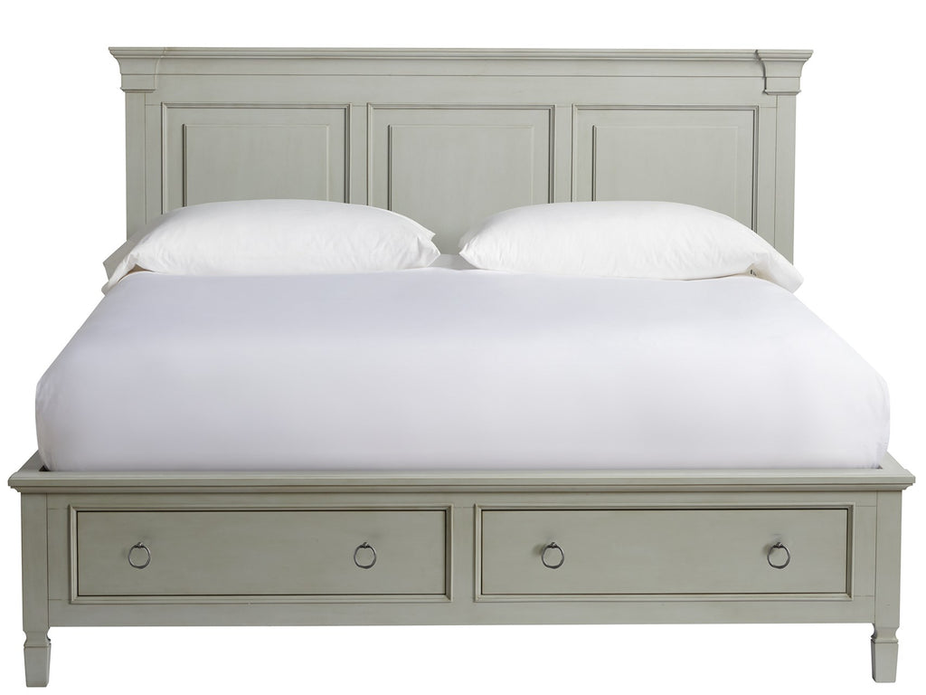 Summer Hill - French Gray Storage King Bed