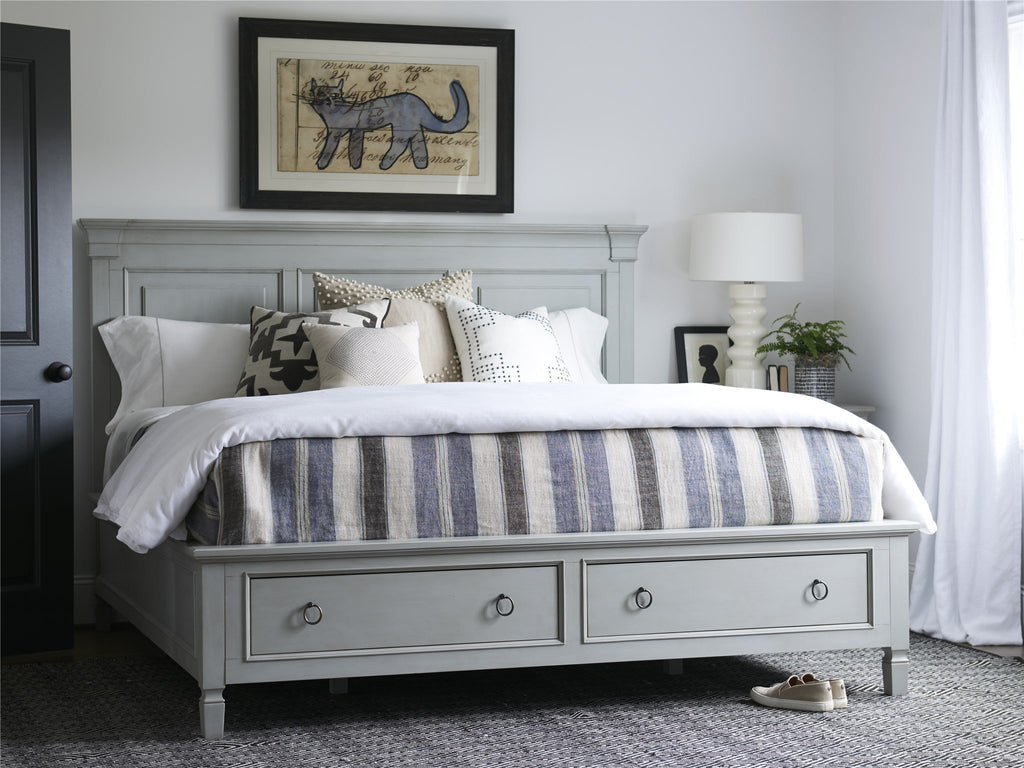 Summer Hill - French Gray Storage King Bed