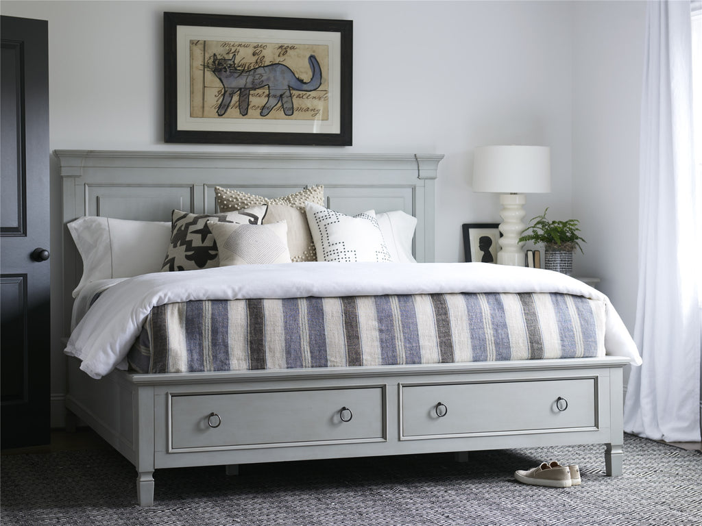 Summer Hill - French Gray Storage Queen Bed