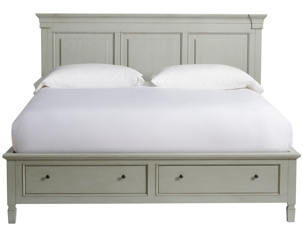 Summer Hill - French Gray Storage Queen Bed