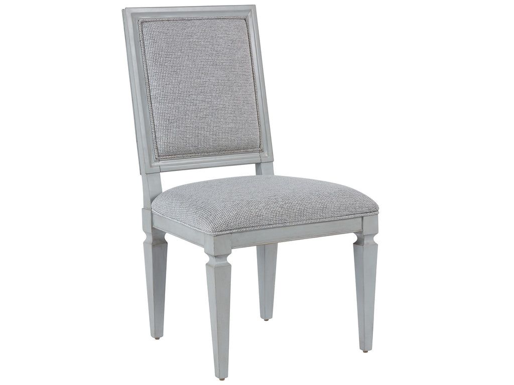 Summer Hill - French Gray Woven Accent Side Chair