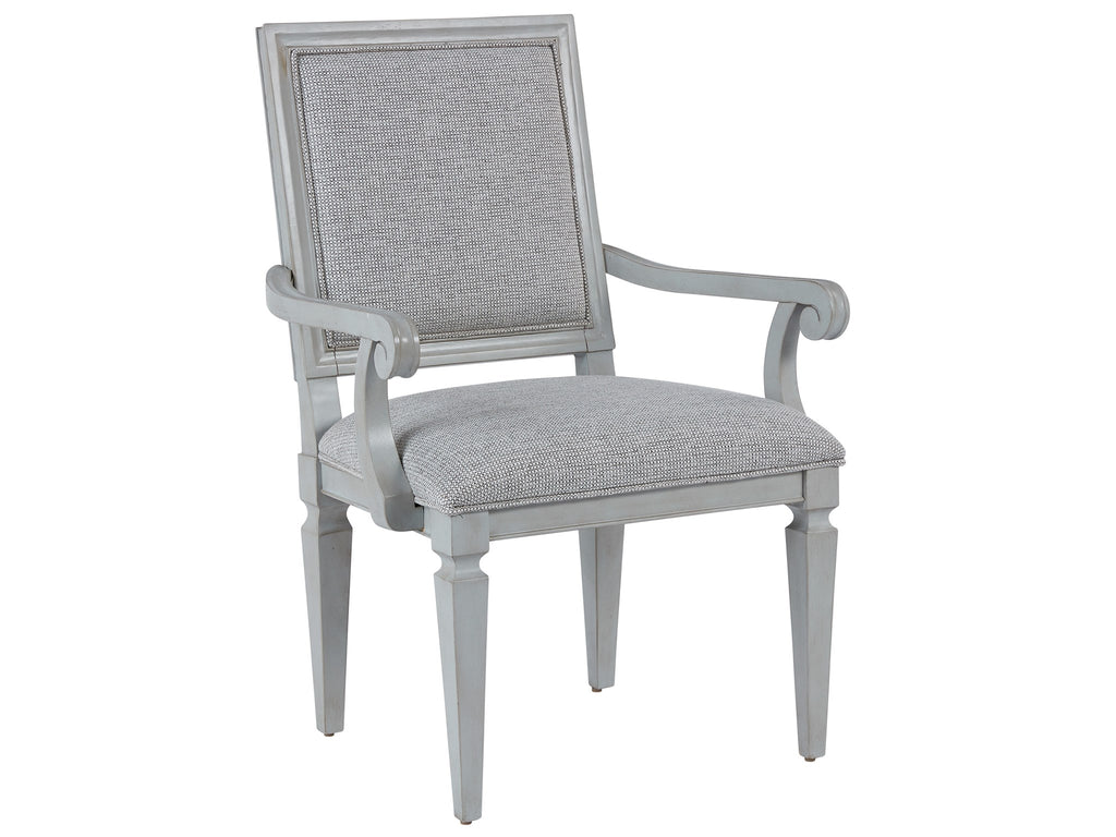 Summer Hill - French Gray Woven Accent Arm Chair