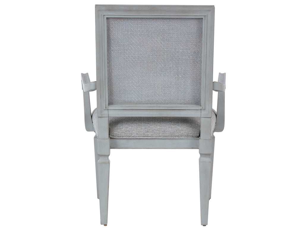 Summer Hill - French Gray Woven Accent Arm Chair