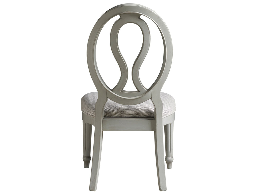 Summer Hill - French Gray Pierced Back Side Chair