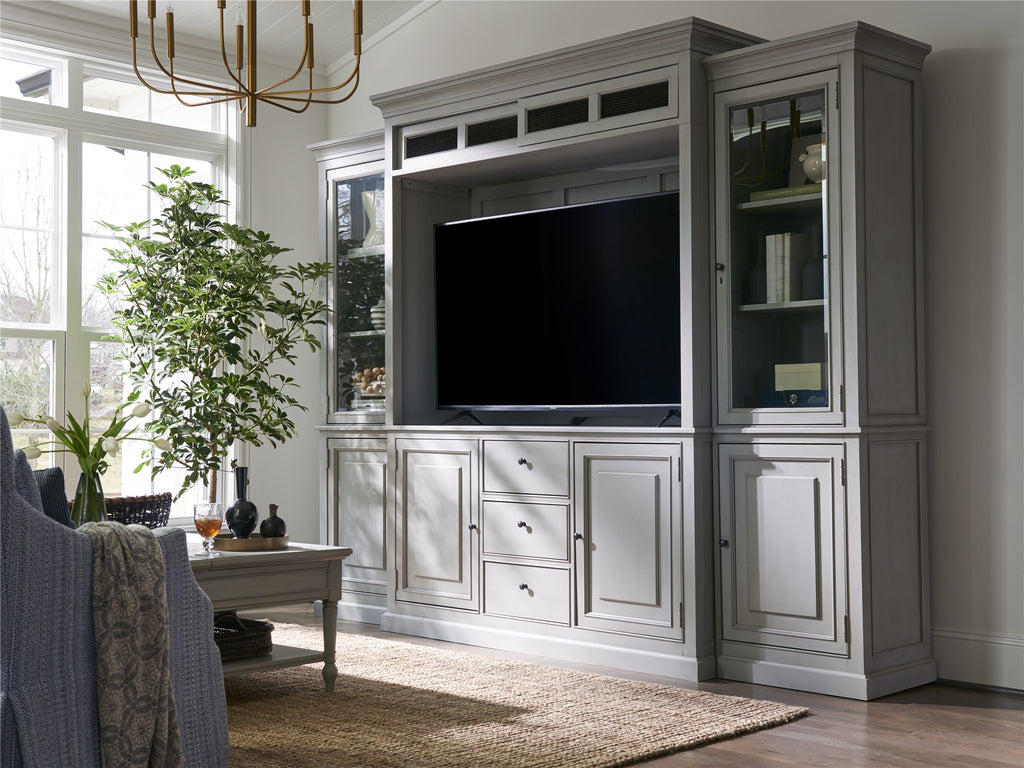 Summer Hill - French Gray Home Entertainment Wall System