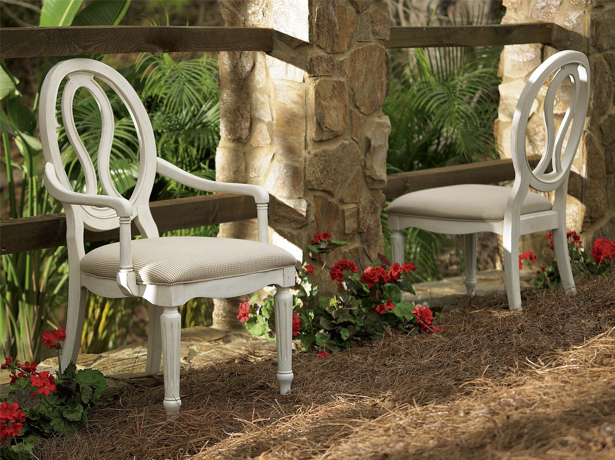 Summer Hill Pierced Back Arm Chair