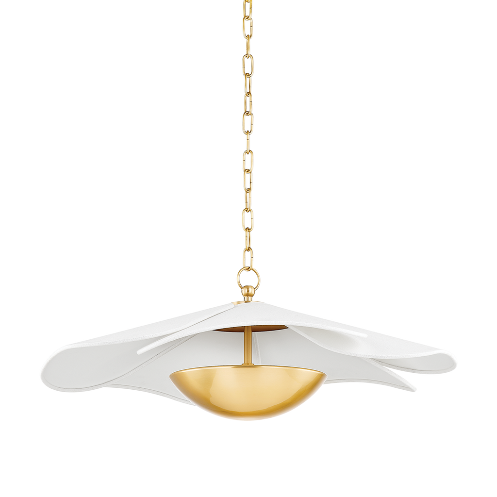 Madeline 1 Light Pendant - Aged Brass