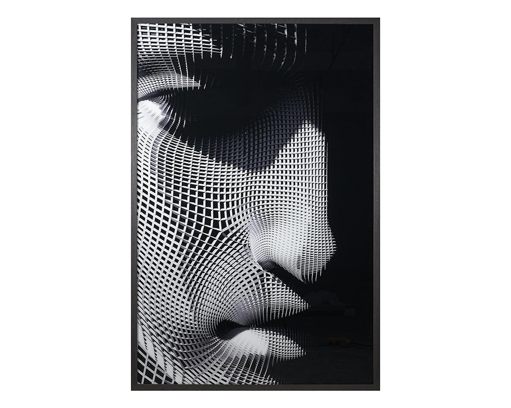 The Mask - 40" X 60" - Charcoal Frame