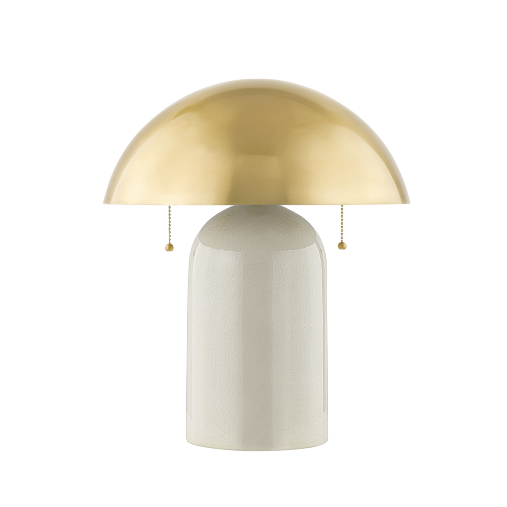 Gaia 2 Light Table Lamp - Aged Brass