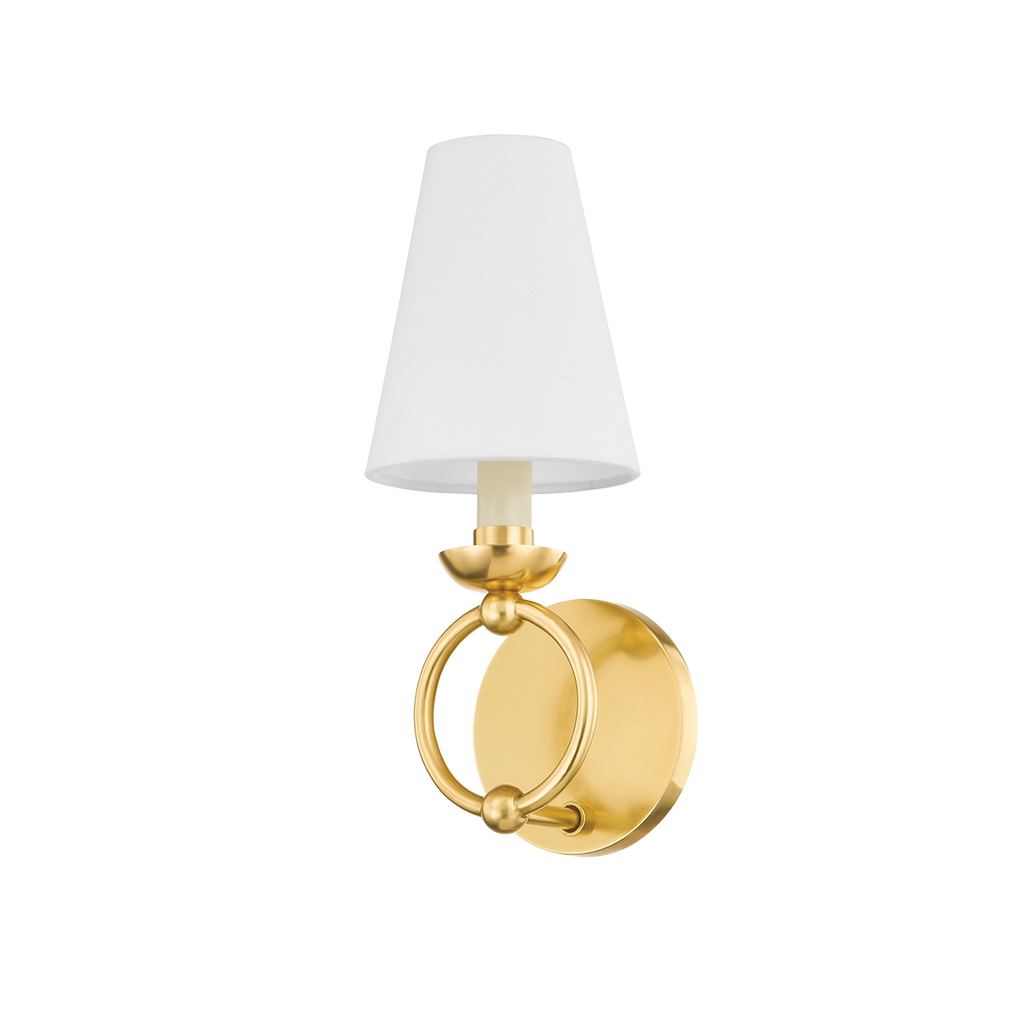 Haverford 1 Light Wall Sconce - Aged Brass