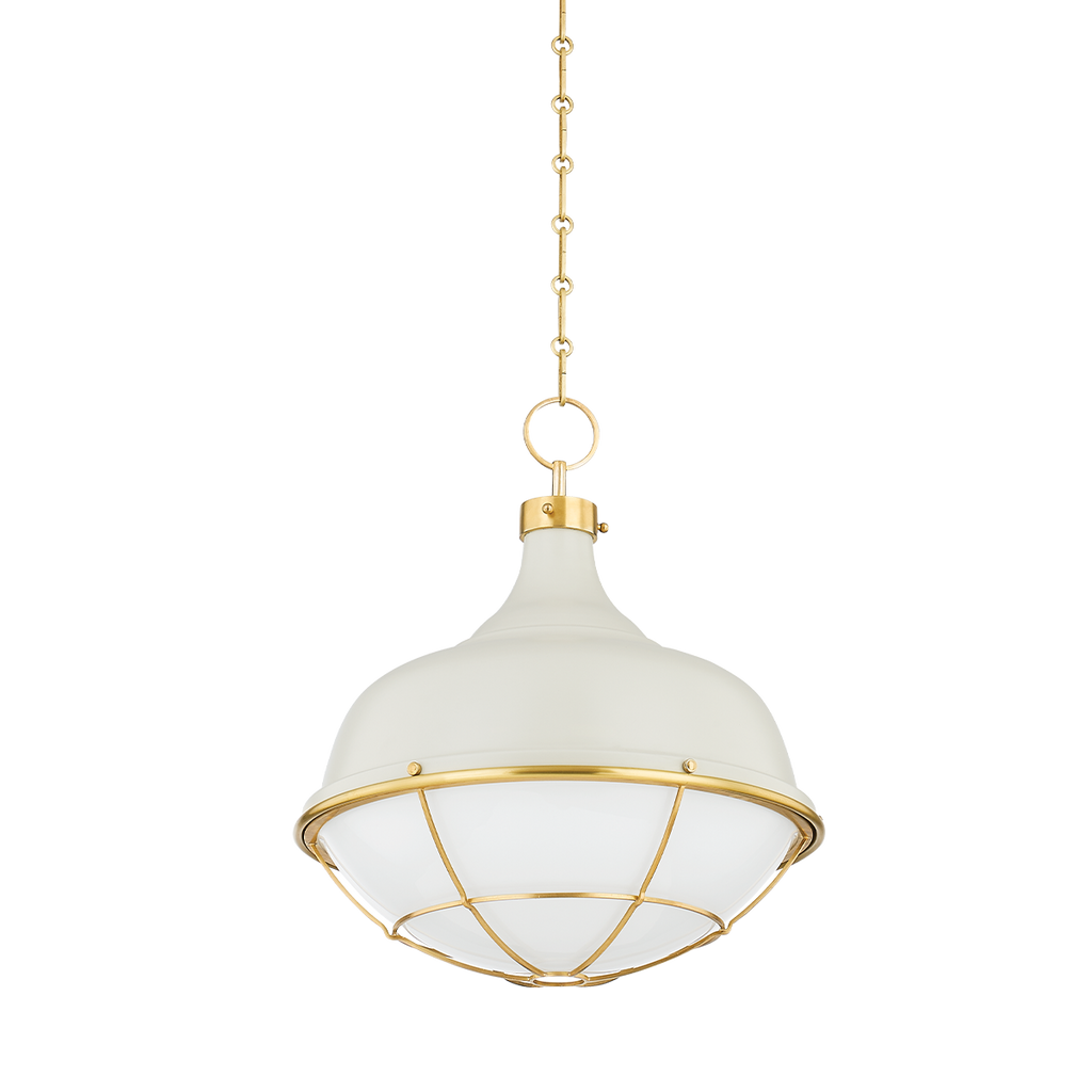 Holkham 1 Light Pendant - Off White