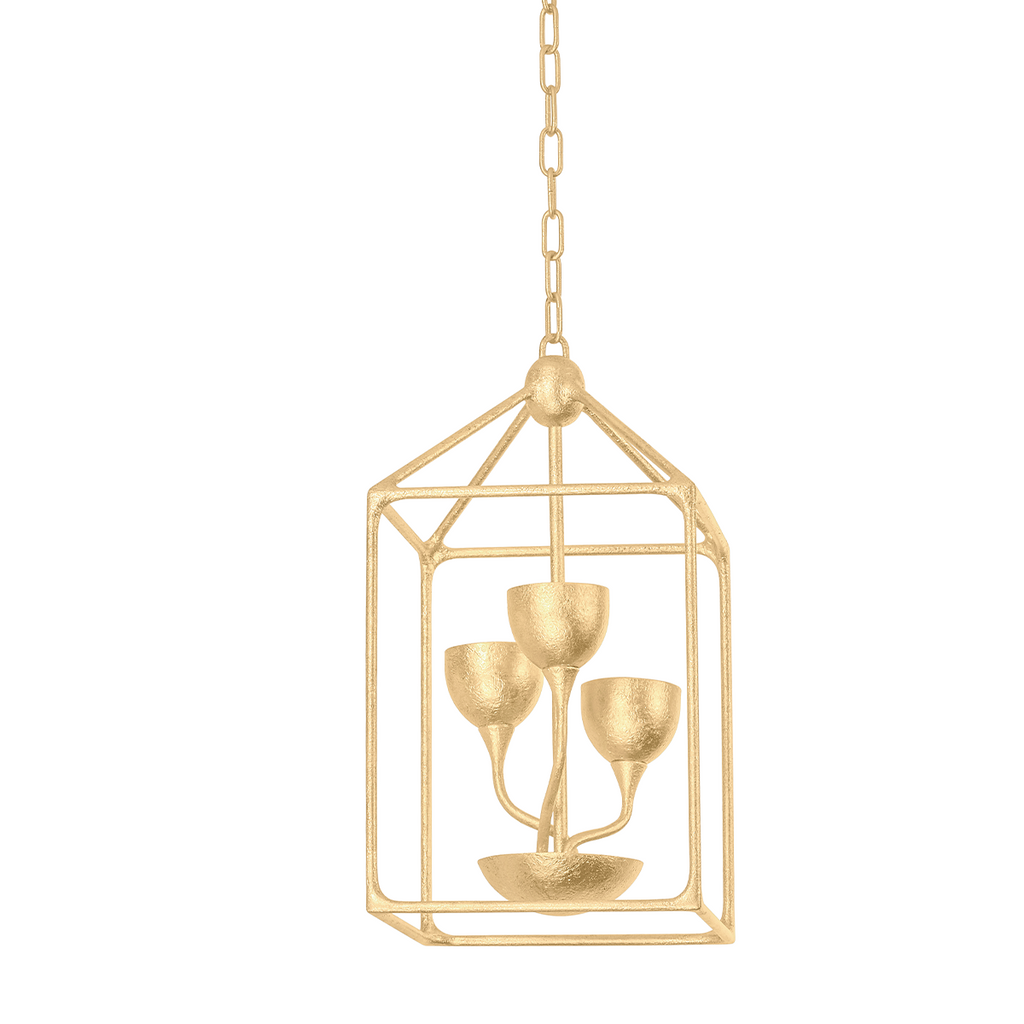 Westwood 5 Light Lantern - Vintage Gold Leaf