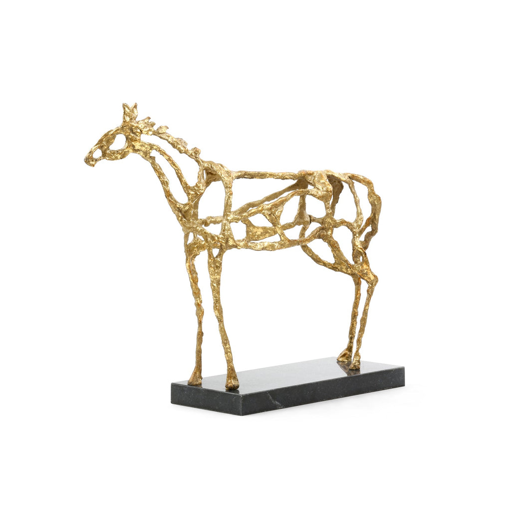 Arabian Horse Statue - Gold Leaf