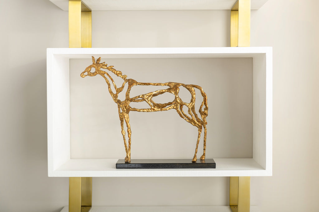 Arabian Horse Statue - Gold Leaf