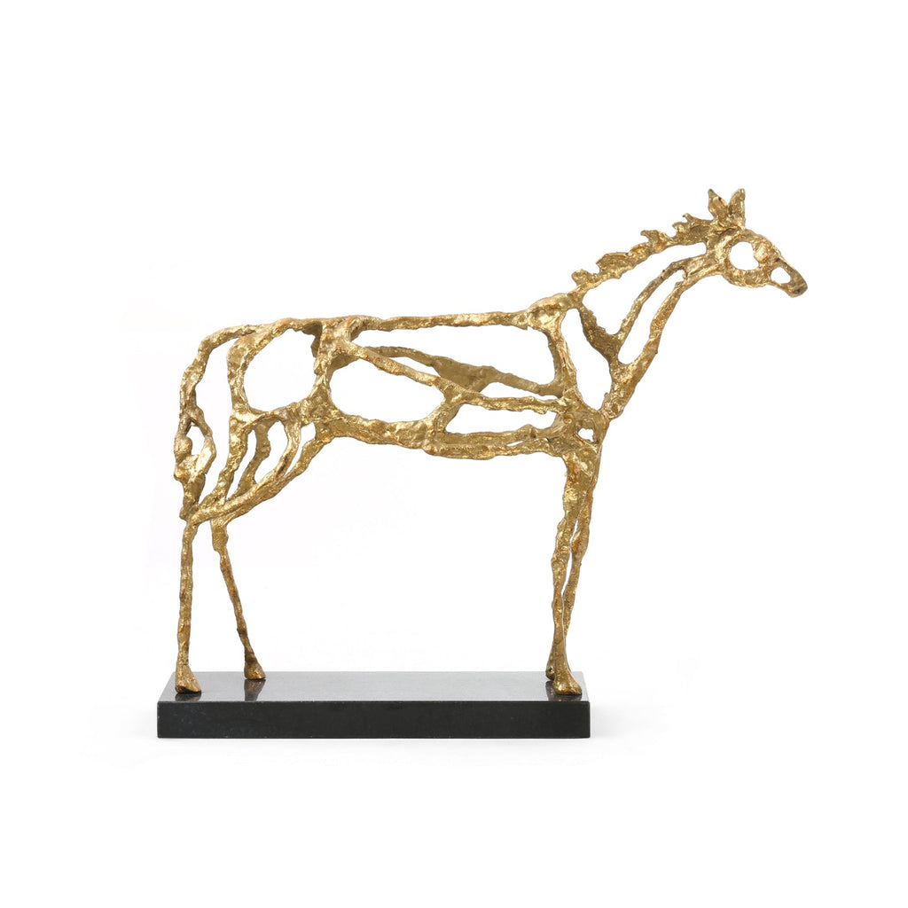 Arabian Horse Statue - Gold Leaf